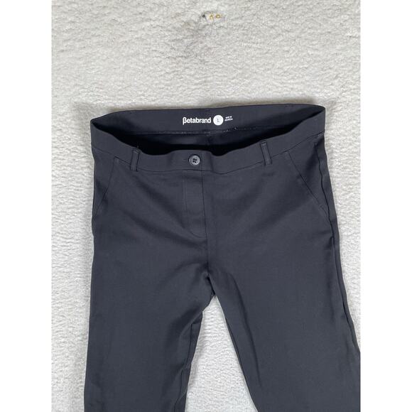 Betabrand Pants Womens Large 32x31 Black Pull-On Stretch Mid Rise Career - Picture 6 of 14